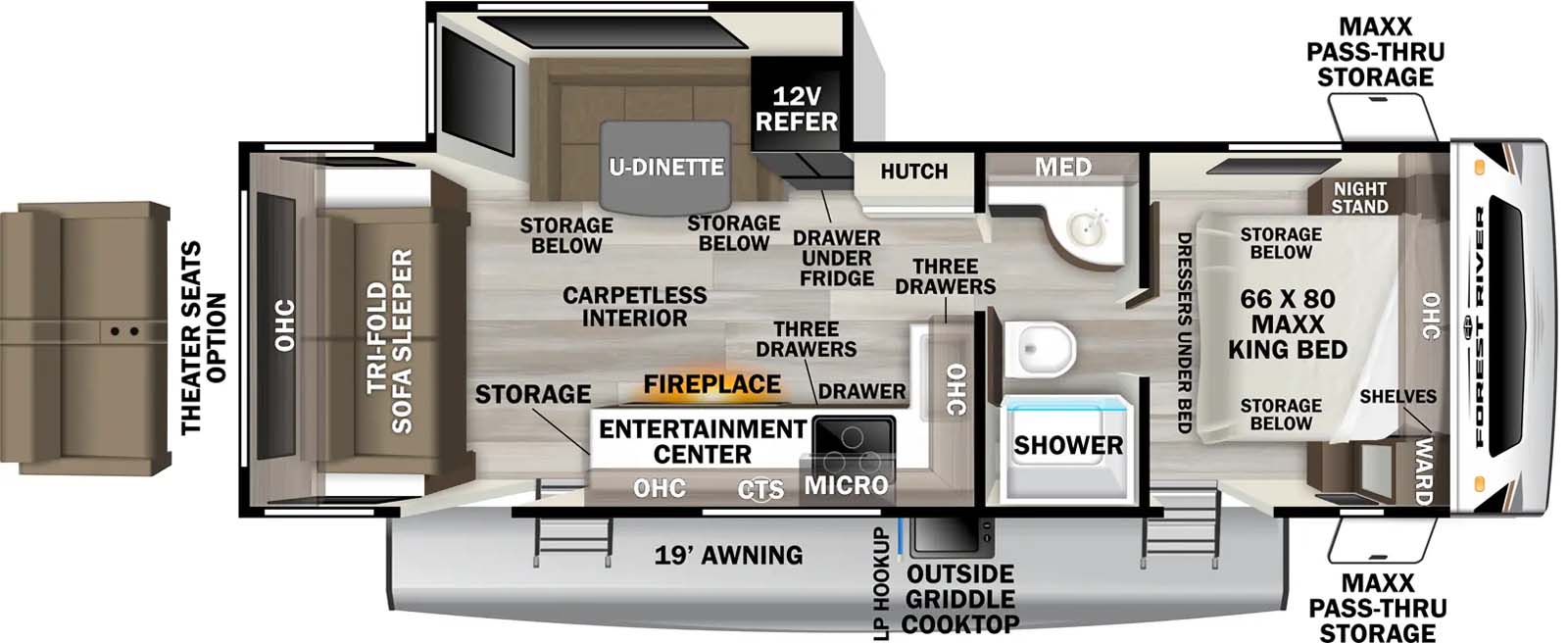 260RLX Floorplan Image